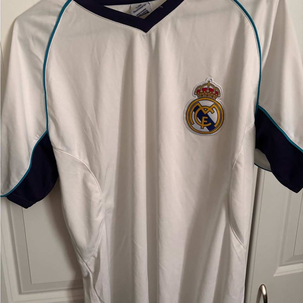 Real Madrid White Short Sleeve Tee